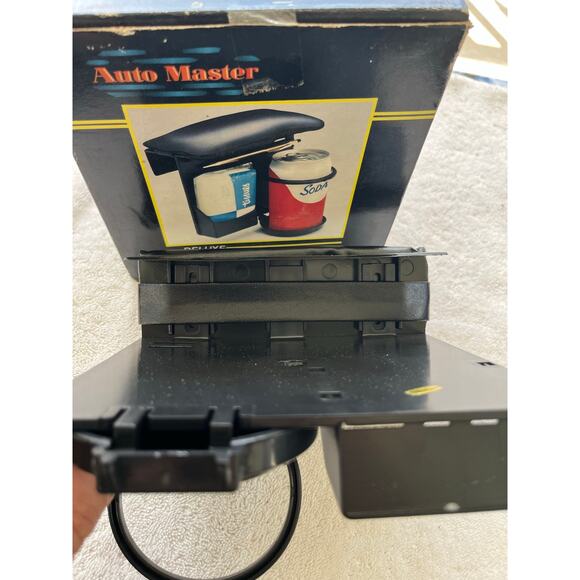 Auto Master Deluxe comfort arm rest, cup holder & tissue holder- NOS - Picture 1 of 3